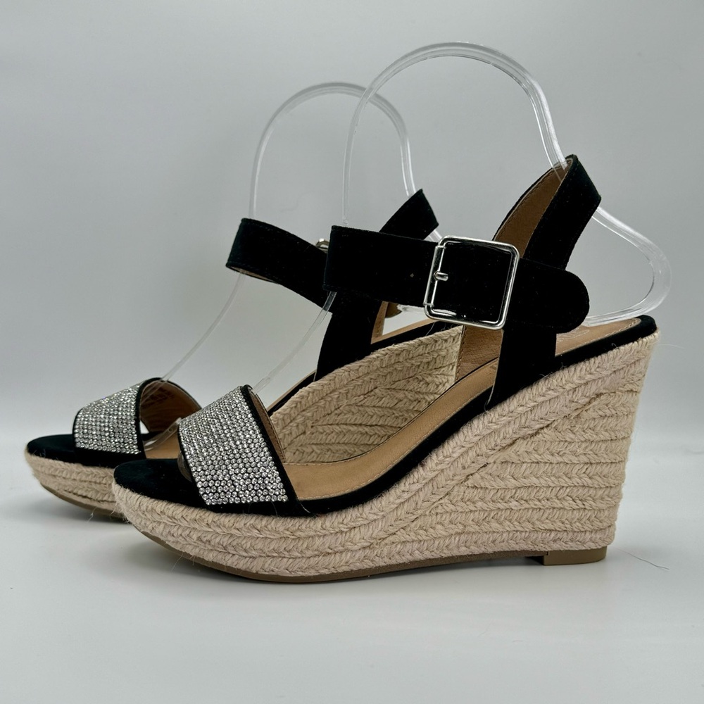 BRASH Hemp Wedge with Rhinestones